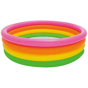 Бассейн надувной круглый 168*46 см Sunset Glow Intex (56441NP)