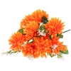 Искусственные цветы "Цветочная мелодия" Хризантемы 43см 10 цветков оранжевый неон
