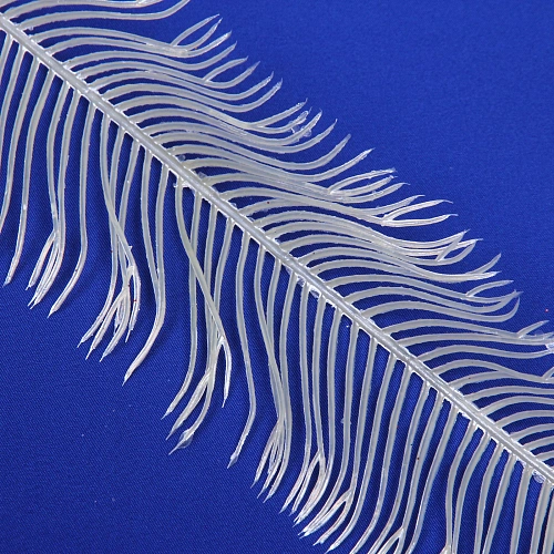 Ветка декоративная Волшебное перо 53 см, Белый_4