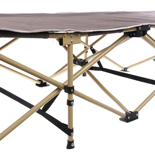 Раскладушка кемпинговая складная 1886645 см, серый_11