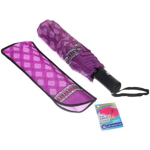 Зонт женский автомат Ultramarine - Пронто, микс 6 цветов, 8 спиц, d-115см, длина в слож виде 28см_7