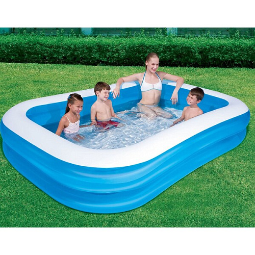 Бассейн надувной прямоугольный 26217551 см Blue Rectangular Family Bestway (54006)_10