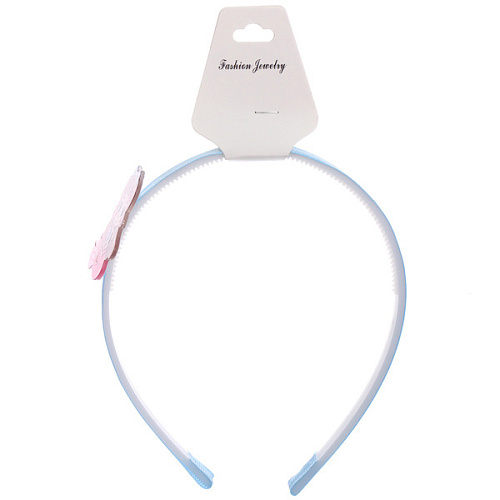 Ободок для волос детский на блистере РОЗОВОЕ ОБЛАКО, русалочка, микс 6 цветов, 1см_11