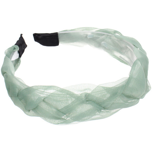 Ободок для волос МАРЦИПАН, мальта, ширина 3см, микс 6 цветов ( в пакете с подвесом)_7