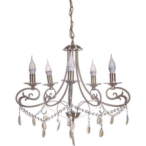 Люстра подвесная в стиле барокко "Biscotti" 5*40Вт Е14 6-MDG5932/5AB