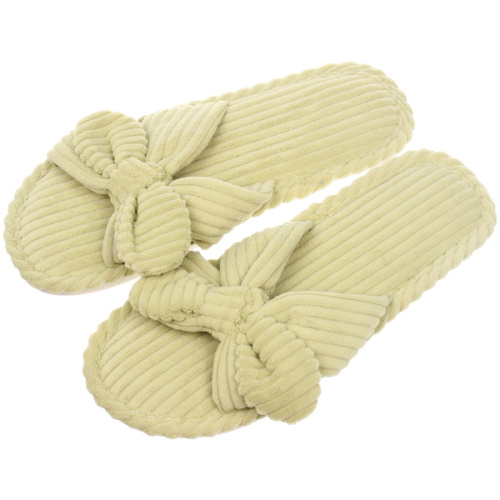 Тапочки женские домашние "COZY", цвет зелёный, р-р 40-41