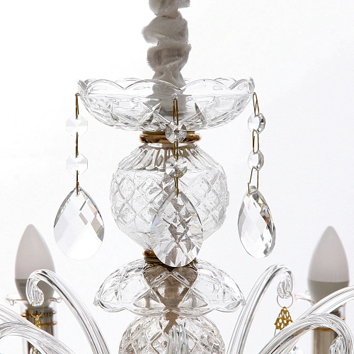 Люстра подвесная в стиле барокко Bottega 840Вт 25-S9014 со стеклянными основаниями_12