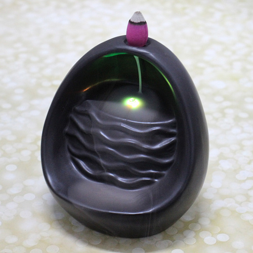 Подставка под стелющиеся благовония Стеновой водопад цвет коричневый 111011,5см с подсветкой_4