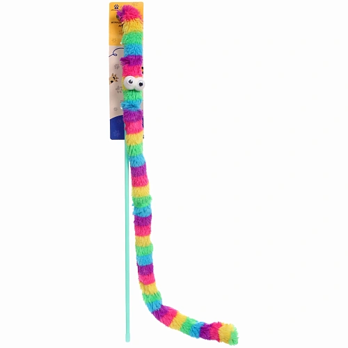 Игрушка - дразнилка на палочке ЦапЦап, гусиничка, 4560-65см _3