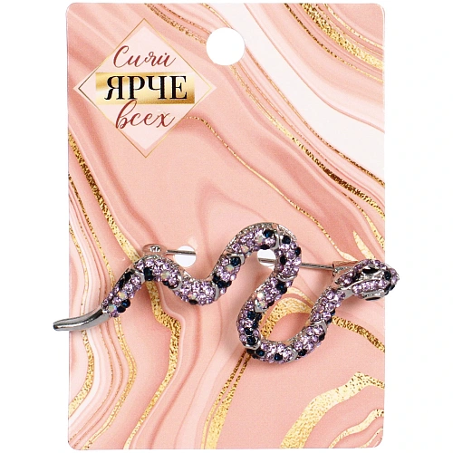 Брошь Best Podarok - Калия, цвет сапфировый микс, 2,35,7см_4