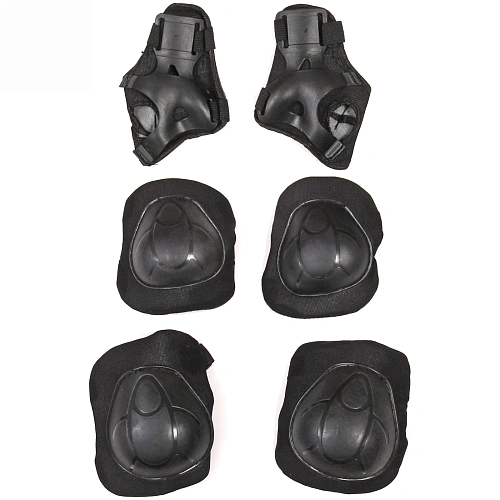 Защита комплект универсальный KL-221 (колени,локоть,кисть,4-7 лет) цв.черный