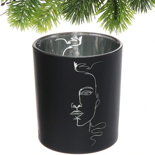 Подсвечник Нежный силуэт 8,510 см, Черный_3