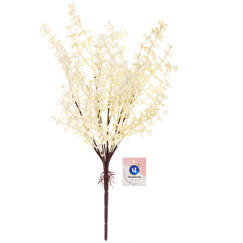 Искусственные цветы "Полевая трава" 40см цвет белый