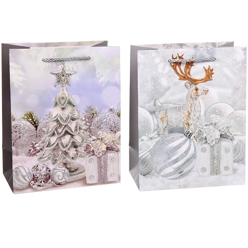 Пакет подарочный Серебряная сказка 231810 см, микс_3