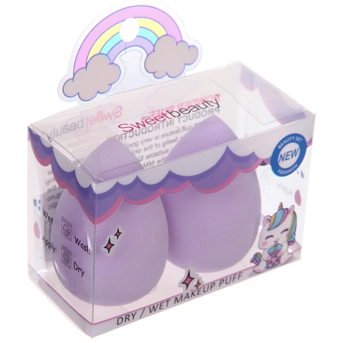 Спонжи для макияжа 2шт PALVI, цвет лавандовый, 68,9см_3