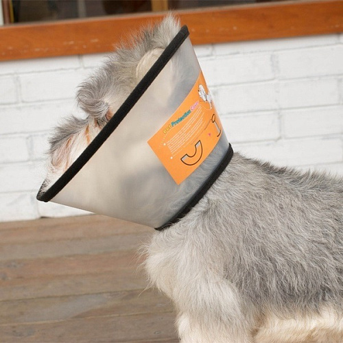 Воротник ветеринарный на липучках ЛЮБИМЫЙ БРО, окружность шеи 14-17см, диаметр 30,4см (пакет)_5