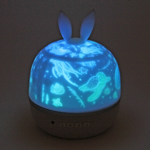 Светильник Диско-шар Fantasy - Зайка (в комплекте 6 картинок) 1314 см, 5 реж, батарейки 4хАAА, USB, RGB_22