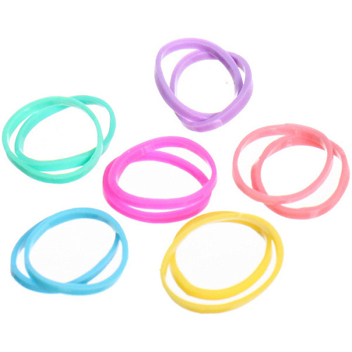 Резинки для волос детские силиконовые 200шт ФРАТТИ БУМ, Единороже с сердечком, 17512см_4