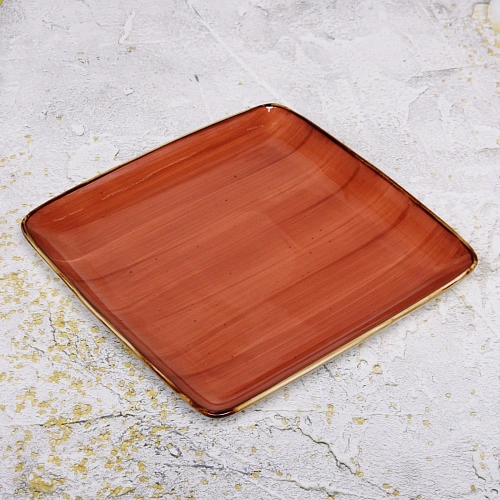 Тарелка керамическая Corsica orange 26262см_8