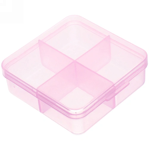 Контейнер для таблеток 4 ячейки 6,5х6,5х2,5см_5