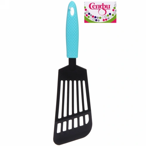 Лопатка кухонная пластиковая с прорезями "Гурман" плоская