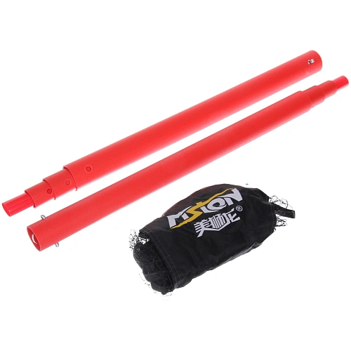 Сетка складная для игры в бадминтон, 300150 см, красный-черный_11