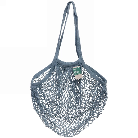 Сумка - шоппер авоська "ТРЕНДИ", цвет лазурный, 37*62см (лейбл Селфи)
