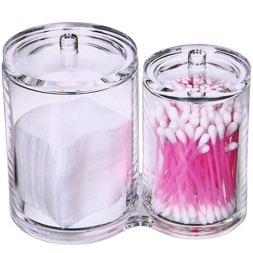 Органайзер для хранения ватных палочек и дисковФАНТЭНЕГРО, прозрачный, 15386125см_5