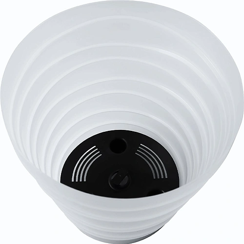 Кашпо для цветов пластиковое 1,4л d-14,5см Бархан Прозрачный_3