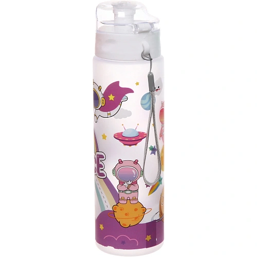 Бутылка питьевая пластиковая 700мл Космос, микс цветов_12