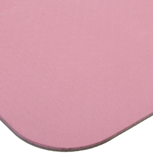 Коврик для йоги 6 мм 183х80 см Энергия 2х сторонний TPE, розовыйсерый_5