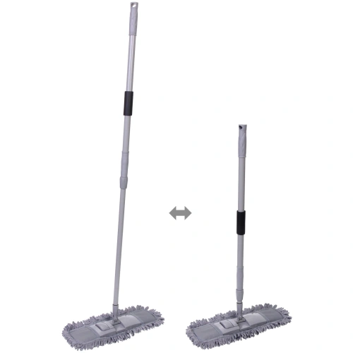 Швабра Селфи с насадкой из микрофибры, насадка 120гр Gray 