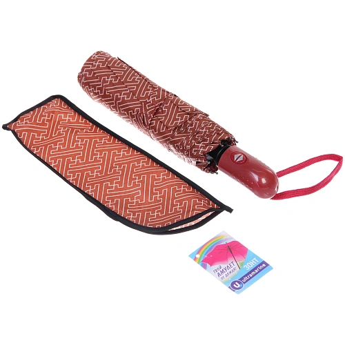 Зонт женский автомат Ultramarine - Эрсэя, микс 6 цветов, 8 спиц, d-115см, длина в слож виде 28см_18