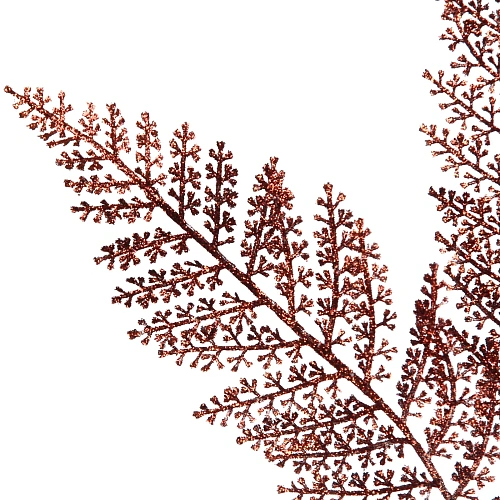 Ветка декоративная Сверкающий папоротник 86 см, Шоколад_4