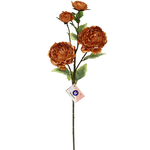 Искусственные цветы FLOWERS MAGIC 63см Пионы 4 цветка золотые_2