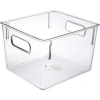 Органайзер для хранения с ручками "ФЛАТТО", прозрачный, 21.7*19.2*15см