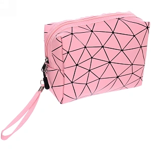 Косметичка прямоугольная  "Women secret", цвет розовый,18*13*7см