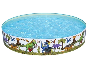 Бассейн складной 244*46 см Dinosaurous Fill 'N Fun Bestway (55001)
