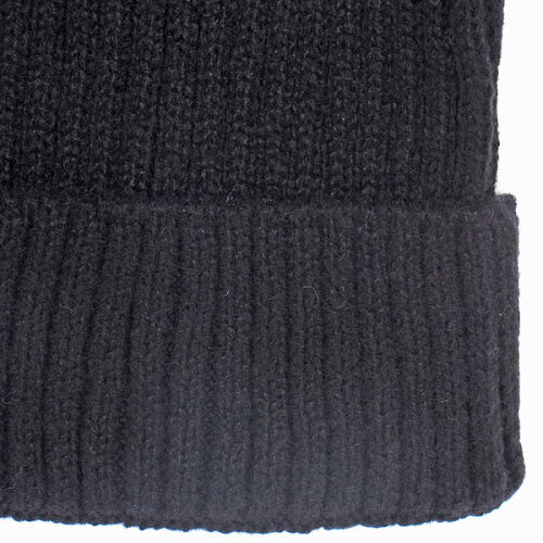 Шапка зимняя ZIMA, лапша, бинни, цвет черный, 58р (лейбл Ultramarine)_3